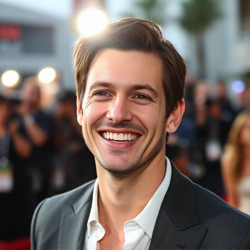 Gaspard Ulliel souriant sur le tapis rouge lors d'un festival de cinéma.