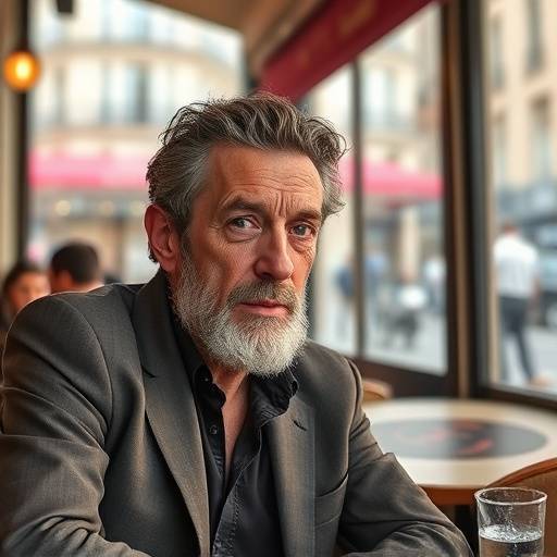 Vincent Cassel dans une interview exclusive pour Étoiles Filantes, assis dans un café parisien